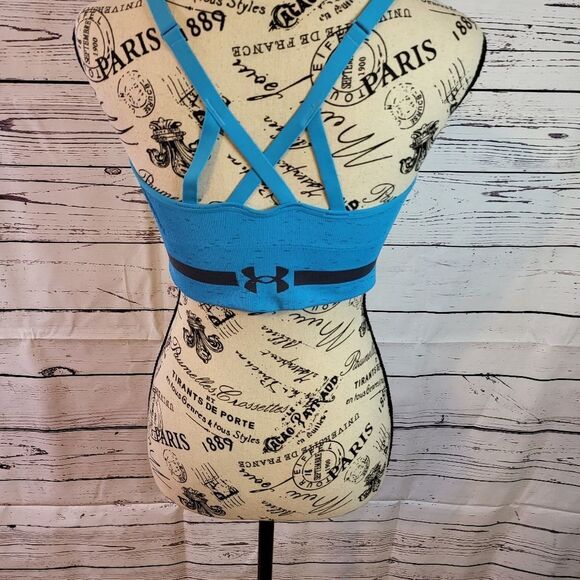 UNDER Armour turquoise bralette sz large - Picture 3 of 6